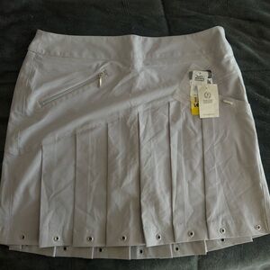 Gray Pleated Skirt